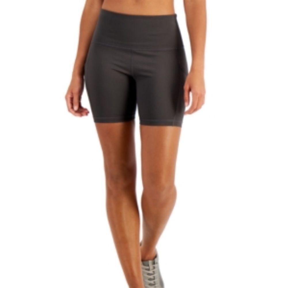 𝅺Ideology Gray Athletic Biker Shorts